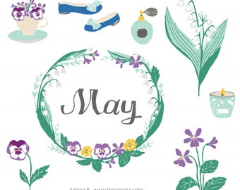 CLIP ART - May - for commercial and personal use