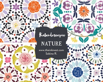 CLIP ART  - Kaleidoscopic Nature - for commercial and personal use