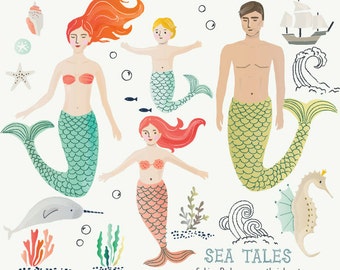 CLIP ART - Sea Tales - for commercial and personal use