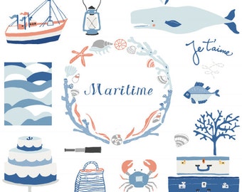 CLIP ART - Maritime - for commercial and personal use