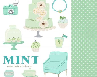 CLIP ART - Mint - for commercial and personal use