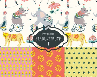 CLIP ART - Stage-Struck Pattern Collection I - for commercial and personal use