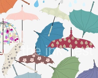 CLIP ART - Umbrella Pack I - for commercial and personal use