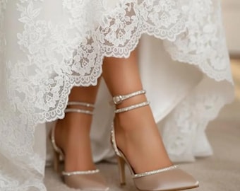 Shiny Stone Embroidered Satin Bridal Shoes, Women's High Heel, Buckle Ankle, Wedding Day, Gift - Etsy Shiny Stone Embroidered Satin Bridal Shoes, Women's High Heel, Buckle Ankle, Wedding Day, Gift - Etsy