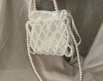 Borsa con perline e manici da donna - SHEIN ALIA