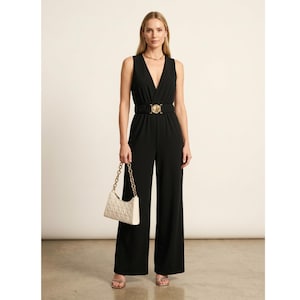 green emerald velvet dress Stunning Black Jumpsuits Formal Evening Wedding Party Convertible Chif   Ballbella