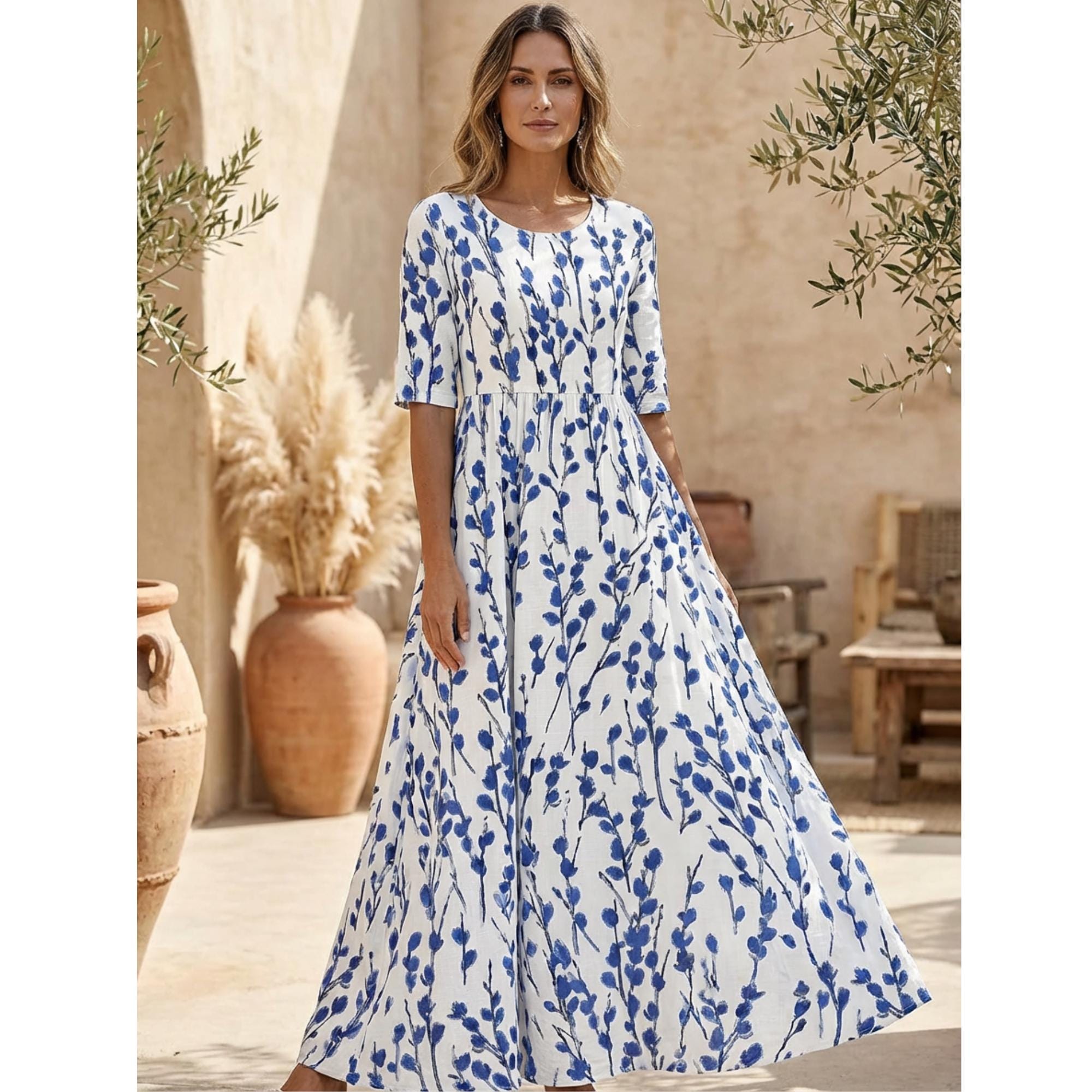 chinese dress ladies Betsy & Adam Petite Off-The-Shoulder A-Line Long Dress - Sage Ivory main image 1