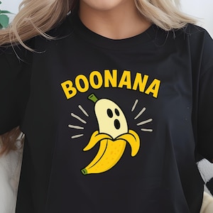 Funny Ghost Banana Halloween Shirt: Spooky Fruit Costume Tee