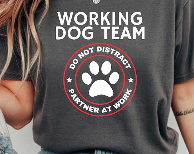 K9 Handler T-Shirt: Working Dog Team Unisex Tee