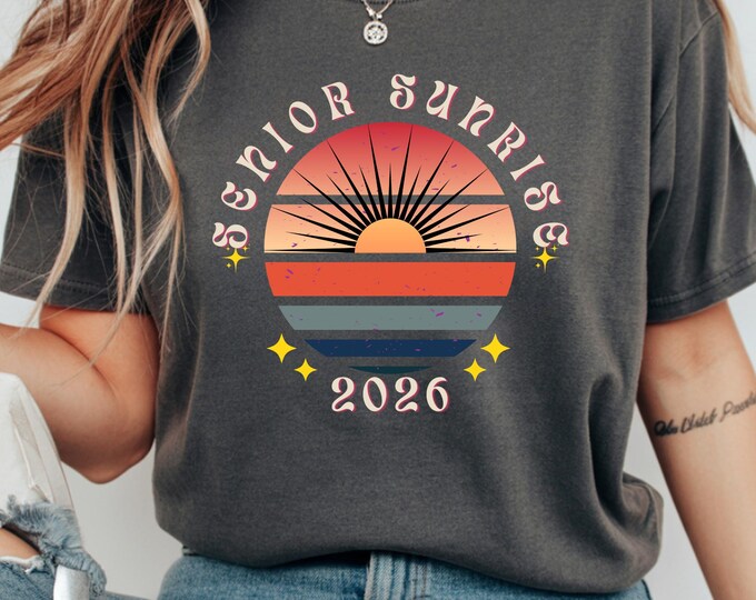Class of 2026 Senior Sunrise Shirt Graduation Shirt High School Senior 2026 Outfit Unique Class of 2026 Apparel Graduation Gift for Students