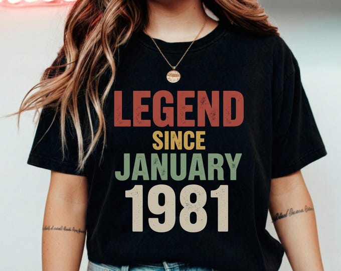 Legend Since January 1981 T-Shirt