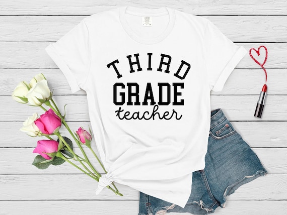 Custom 3rd Grade Teacher Shirt: Comfort Colors Tee