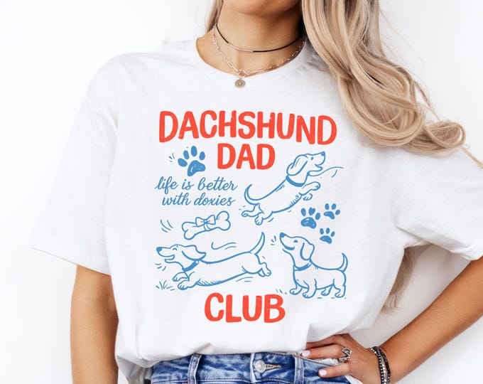 Dachshund Dad Club T-Shirt