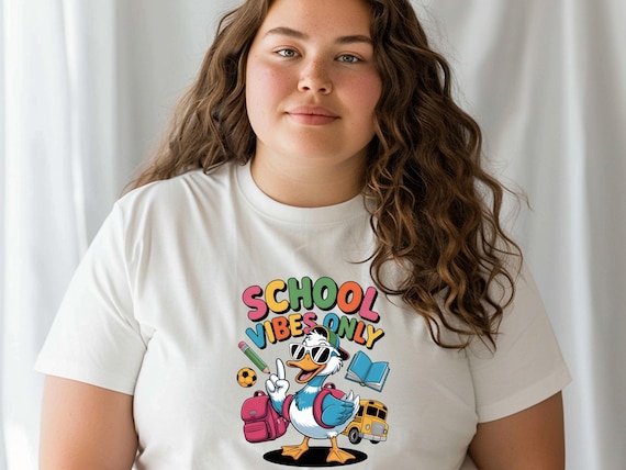 School Vibes Only T-Shirt: Fun Back to School Cotton Tee