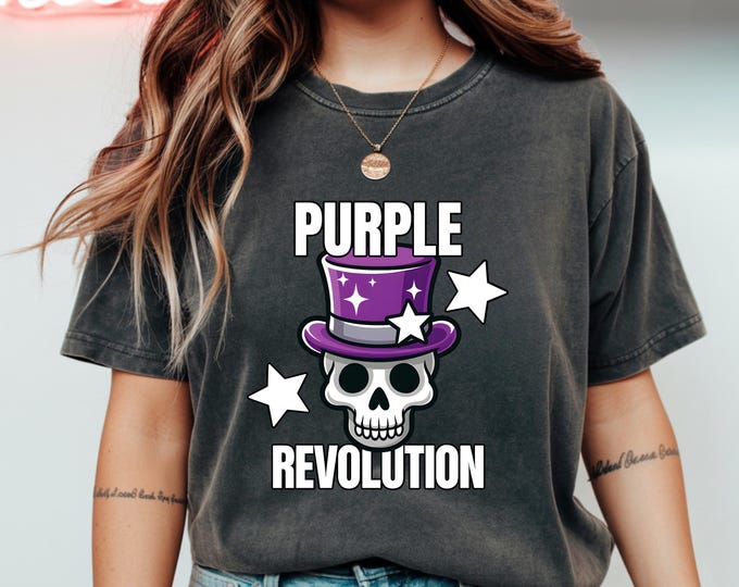 Purple Revolution Skull Shirt