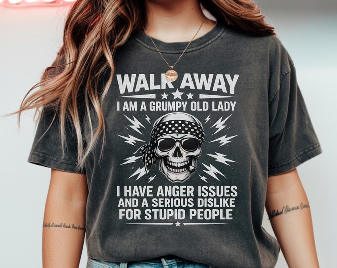 Funny Grumpy Old Lady T-Shirt