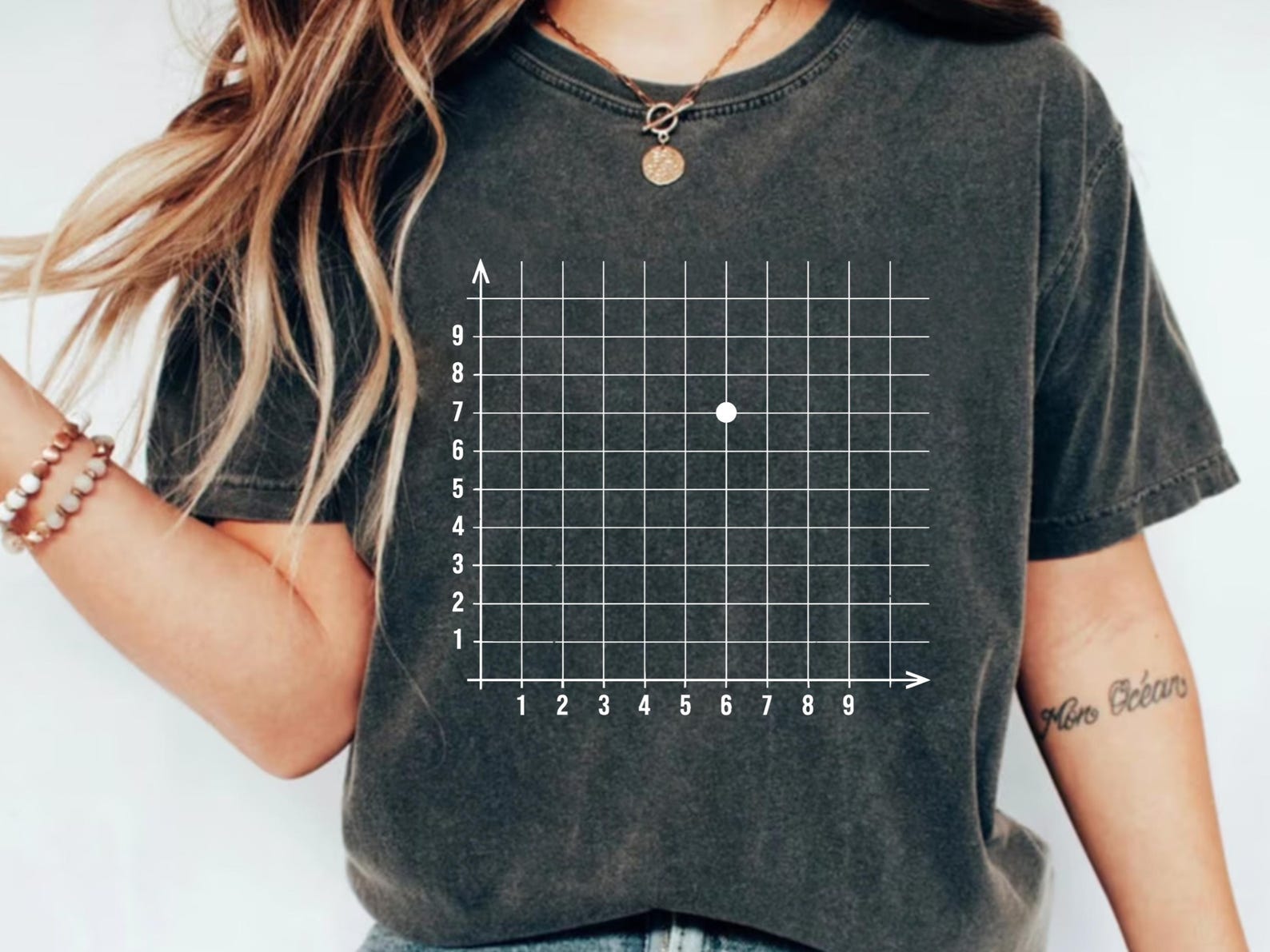 67 Funny Shirt Coordinate (6,7) Funny Math T-shirt | Math Teacher Gift ...