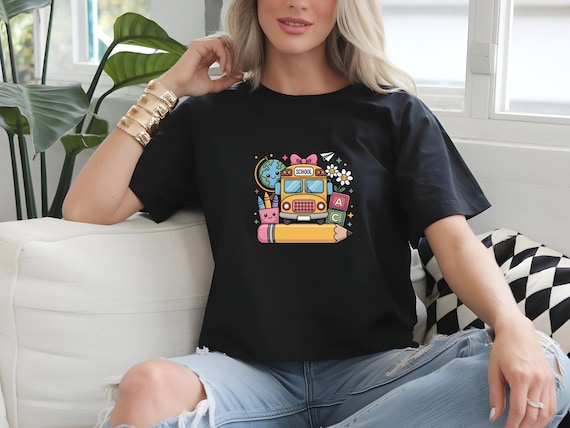 Back to School Unisex Soft style T-Shirt for Students and Teachers, Educational Fun Wear T-Shirt - Ideal for Kids and Adults, Teacher Gift