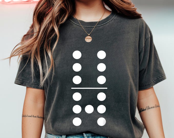 Domino 6 and 7 Matching 67 Dominoes Couple Shirt