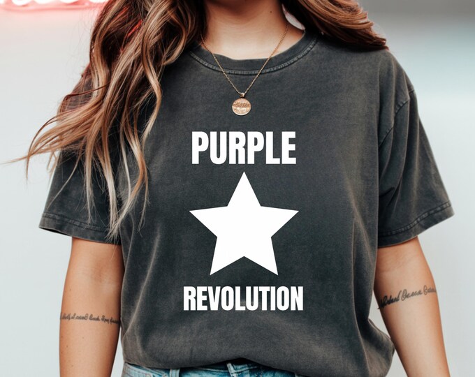 Purple Revolution Star T-Shirt | Empowerment And Unity Tee