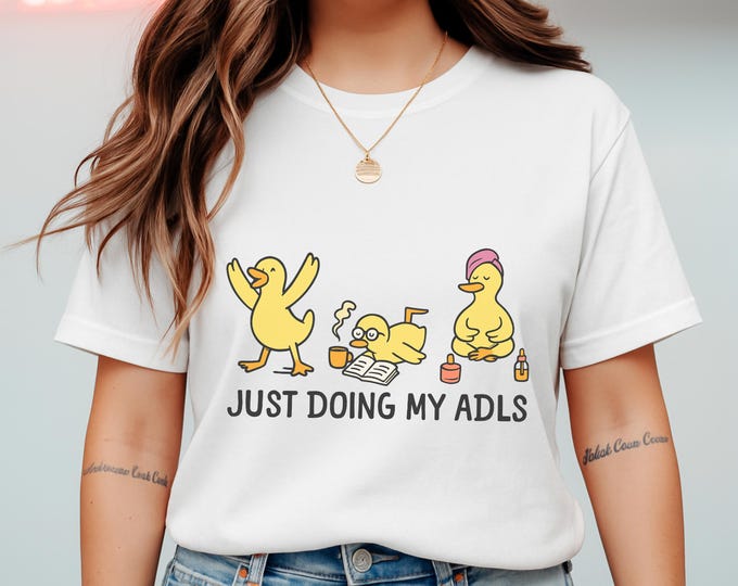 Funny Lazy Duck T-Shirt: Self-Care Humor Tee for Animal Lovers