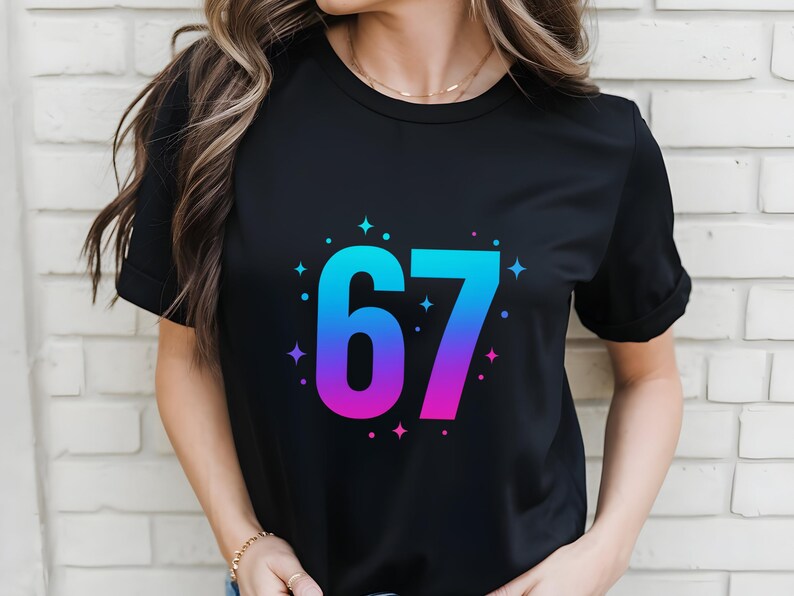 6 7 Meme Shirt | Six Seven Funny Gen Alpha Slang Graphic Tee Let's Get ...