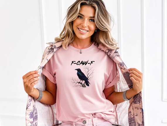 Funny Crow Unisex T-shirt, Moonlit Raven Tee, Sassy Raven Lover Gift, Nature-Inspired Shirt