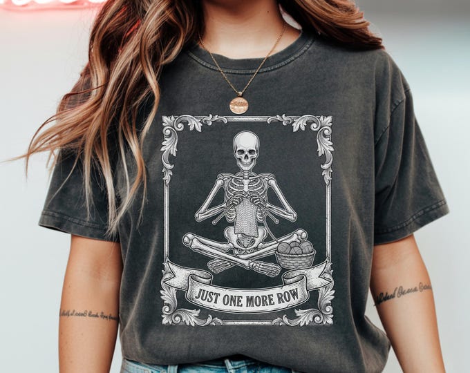 Just One More Row Knitting Shirt