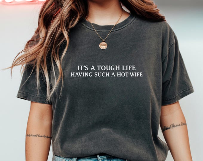 Funny Husband Shirt Hot Wife Tee
