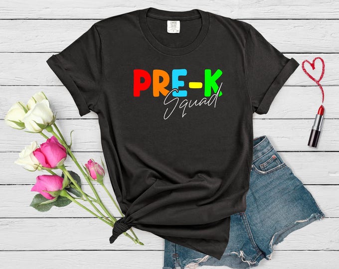 Custom Pre-K Teacher Comfort Colors Shirt: Teacher Appreciation Gift