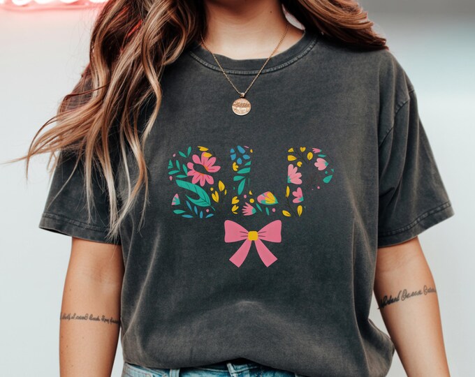 SLP Floral Shirt for Speech Therapists t-shirt