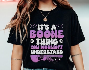 It's a Boone Thing T-Shirt: Funny Family Name, Guitar Music Tee