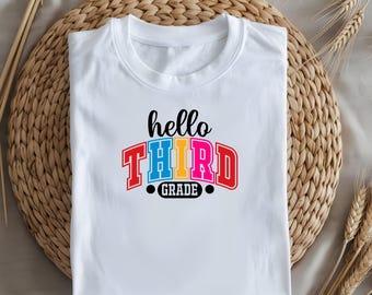 Comfort Colors Third Grade Teacher Shirt: Personalized Back to School Tee