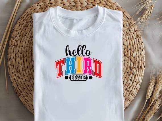 Comfort Colors Third Grade Teacher Shirt: Personalized Back to School Tee