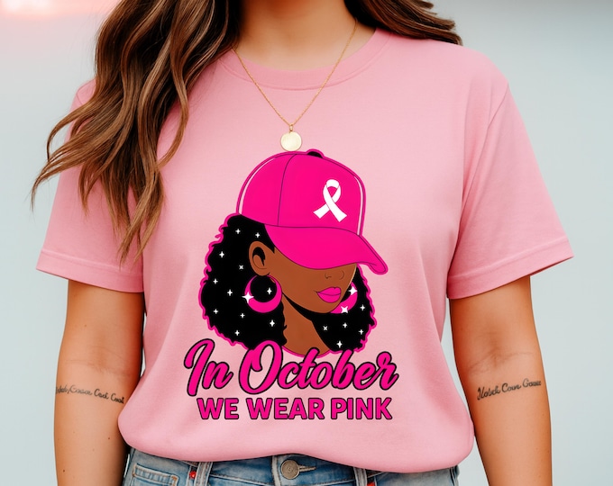 October Pink Support Cancer Awareness shirt