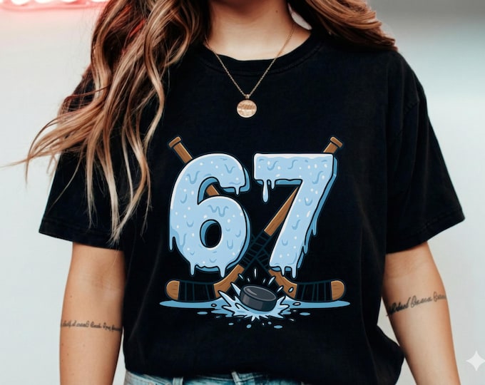 67 Hockey Shirt Ice Number Tee