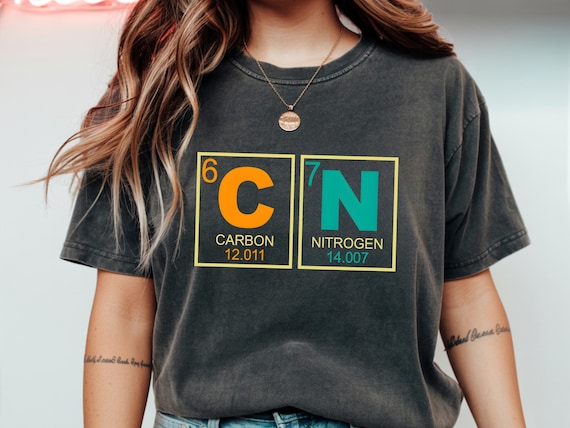 67 Meme Funny Science Teacher Shirt With CN Periodic Table Elements Meme Tee For Gen Alpha Students Chemistry Lovers Retro Nerd Gift Idea