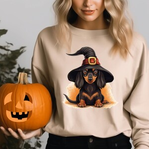 Halloween Dachshund PNG-Dog Mom Shirt Design-Halloween Dog Clipart-Dachshund Gifts