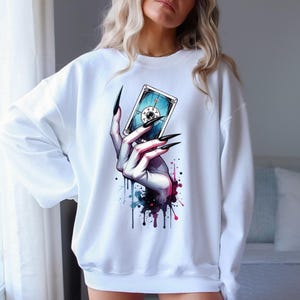Tarot Card PNG-Witchy Tarot Card Svg-Witch Sublimation T-Shirt Design-Dark Academia Clipart