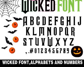 Wicked Font OTFTTF, SVG includes letters numbers and Musicle font Perfect for DIY projects Cricut and Canva , Glinda & Elphaba