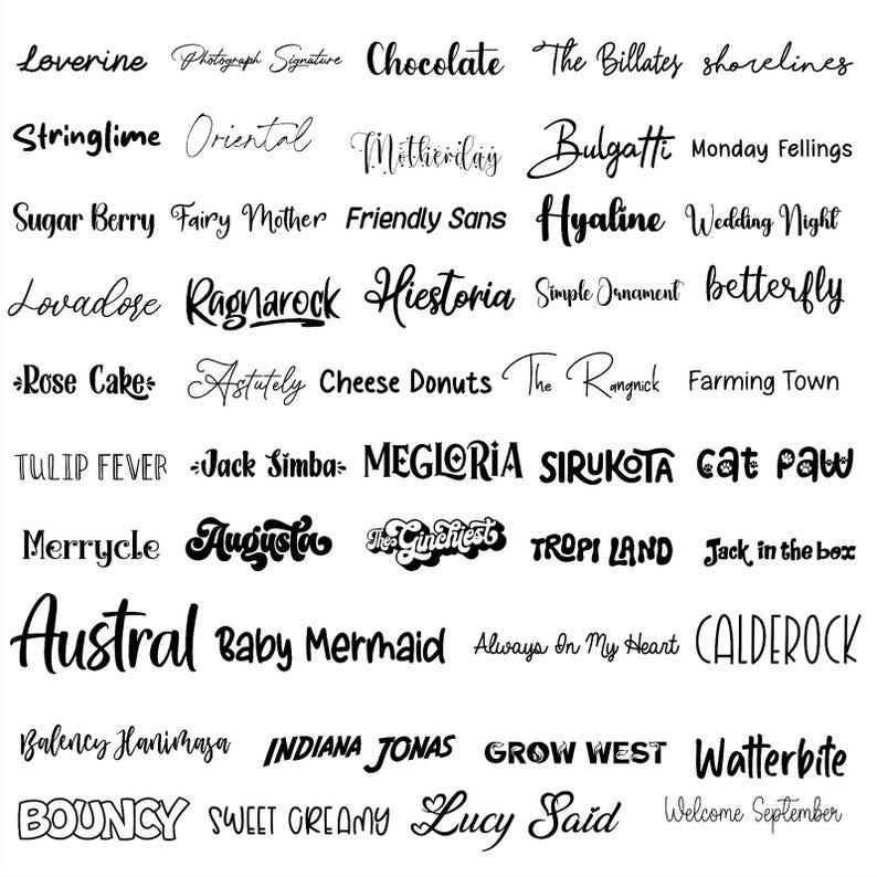 Ultimate Font Bundle :150 TTF & SVG Fonts for Cricut, Canva, Procreate ...