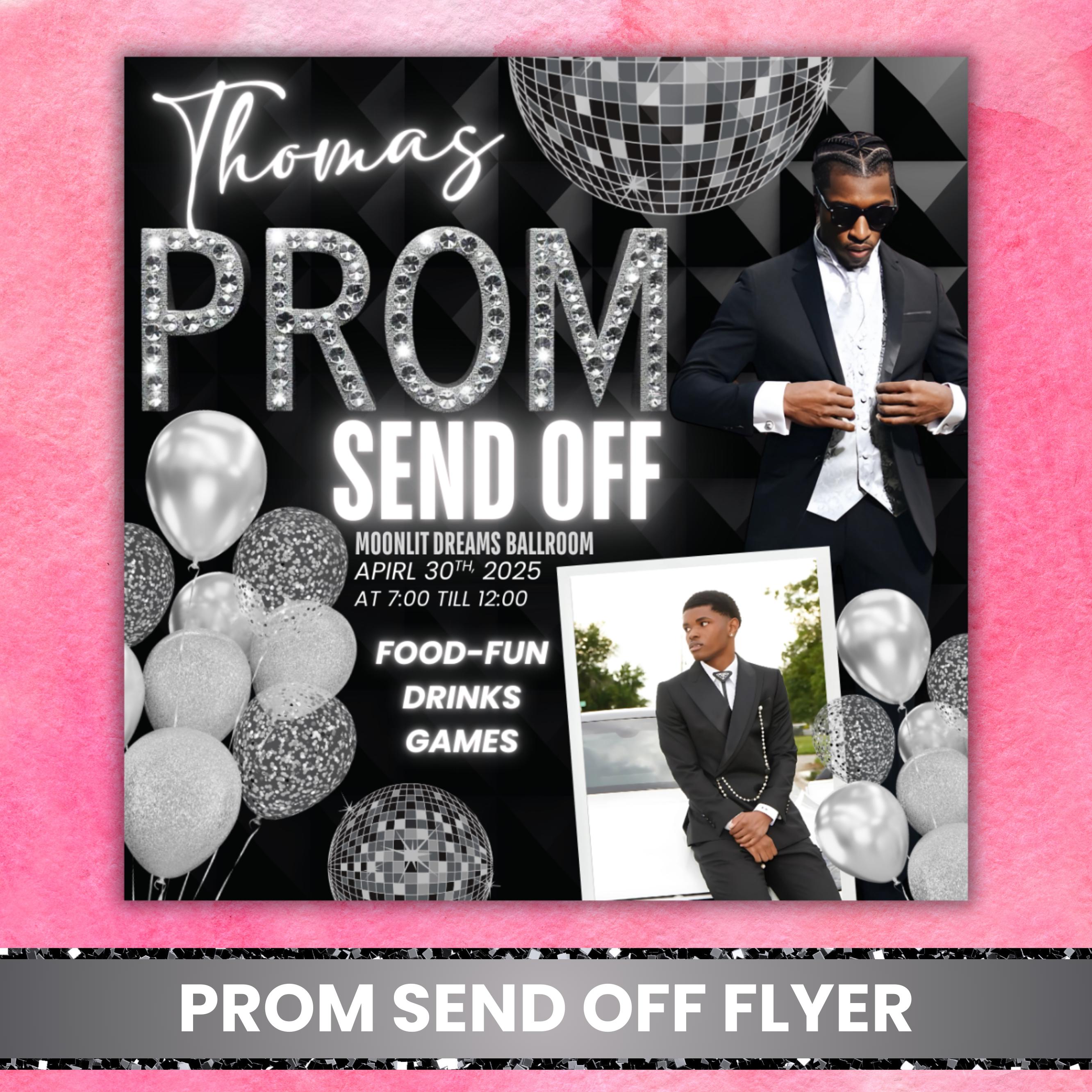 Prom Send off Flyer: Editable Canva Template (digital Download) - Etsy