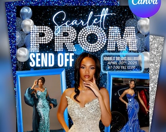 Prom Send Off Flyer: Editable Canva Template (Digital Download)