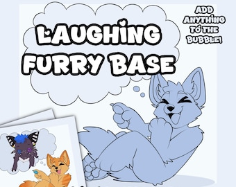 Base Furry Risueña / Arte Fursona DIY Divertido