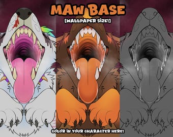 Maw Base Phone Wallpaper | Maw Shot DIY Fursona Art