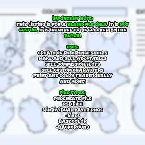 Wolf Fursuit Reference Sheet Base | DIY Furry Coloring Page - Etsy