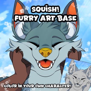 Squish! Furry Art Base [Blank Digital Files ONLY]