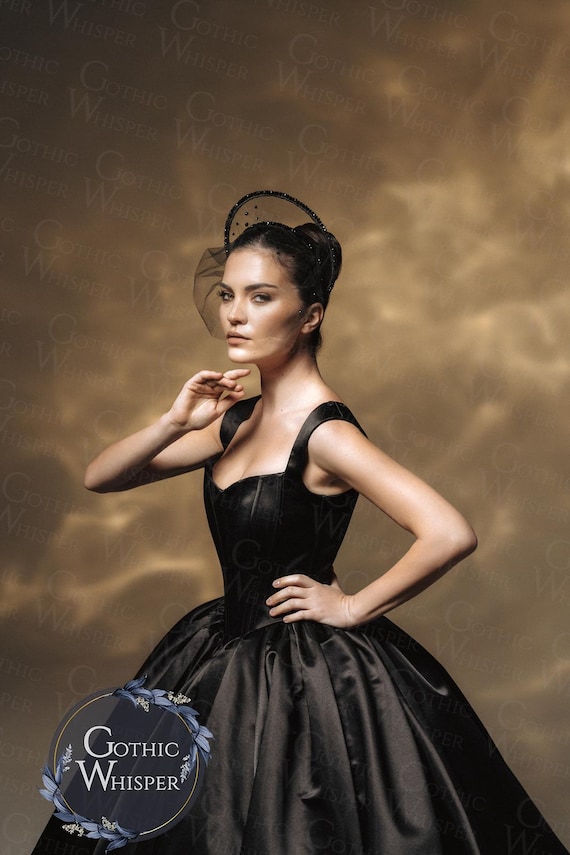 Black Wedding Dress Halloween Wedding Dress Gothic Bridal Dress Black Puffy Skirt Wedding Dress Drama Queen Wedding Dress Black Prom Outfit Black Wedding Dress Halloween Wedding Dress Gothic Bridal Dress Black Puffy Skirt Wedding Dress Drama Queen Wedding Dress Black Prom Outfit