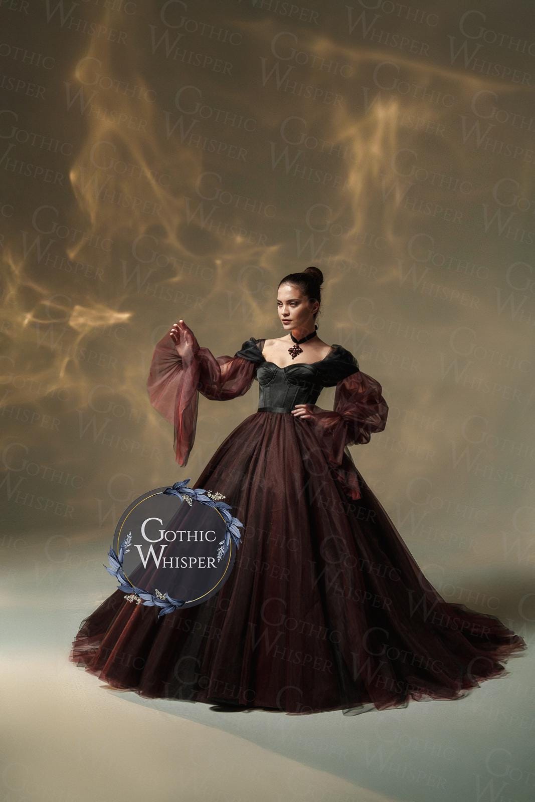 amazon prom dresses Dydsz Women Gothic Black Blue Evening Formal Gown Dress with Cape 2 gold prom dresses A-line Red High Side Color:SmokyBlue (Indigo)