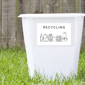PRINTABLE | Compost Label, Recycle Download File Print Sign 4" X 6 ...